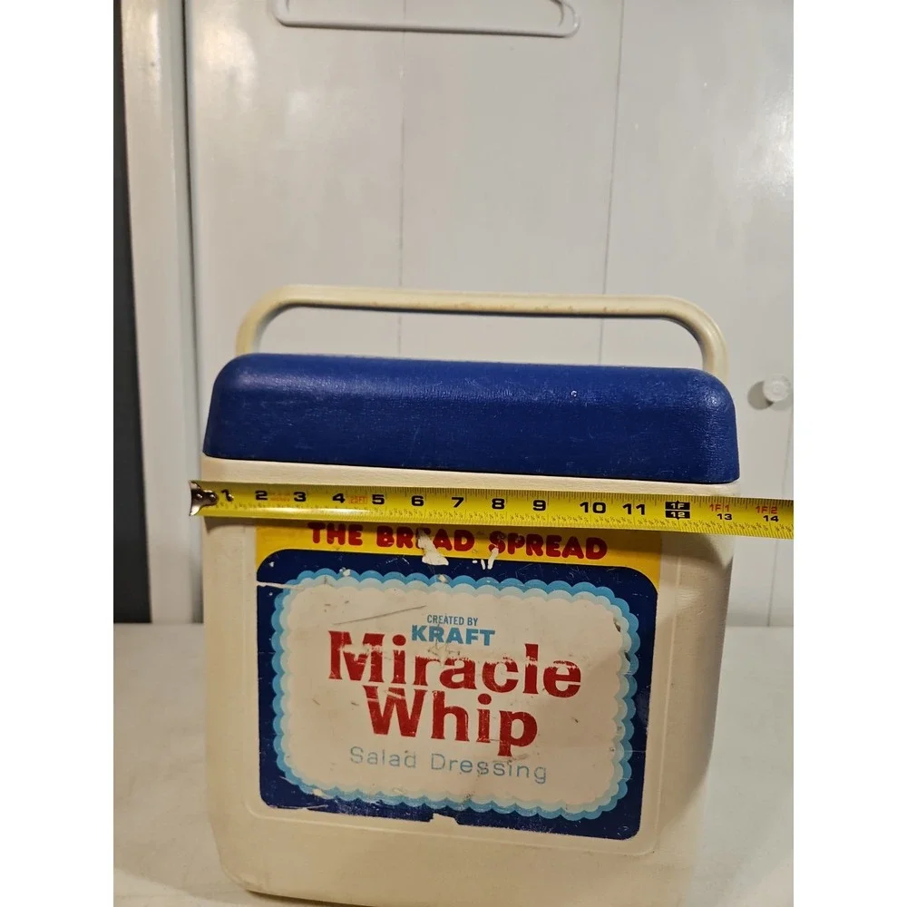 Vintage Miracle Whip Ice Chest 1979 GOTT TOTE 18 Model#1818 Cooler 16Hx14Wx10